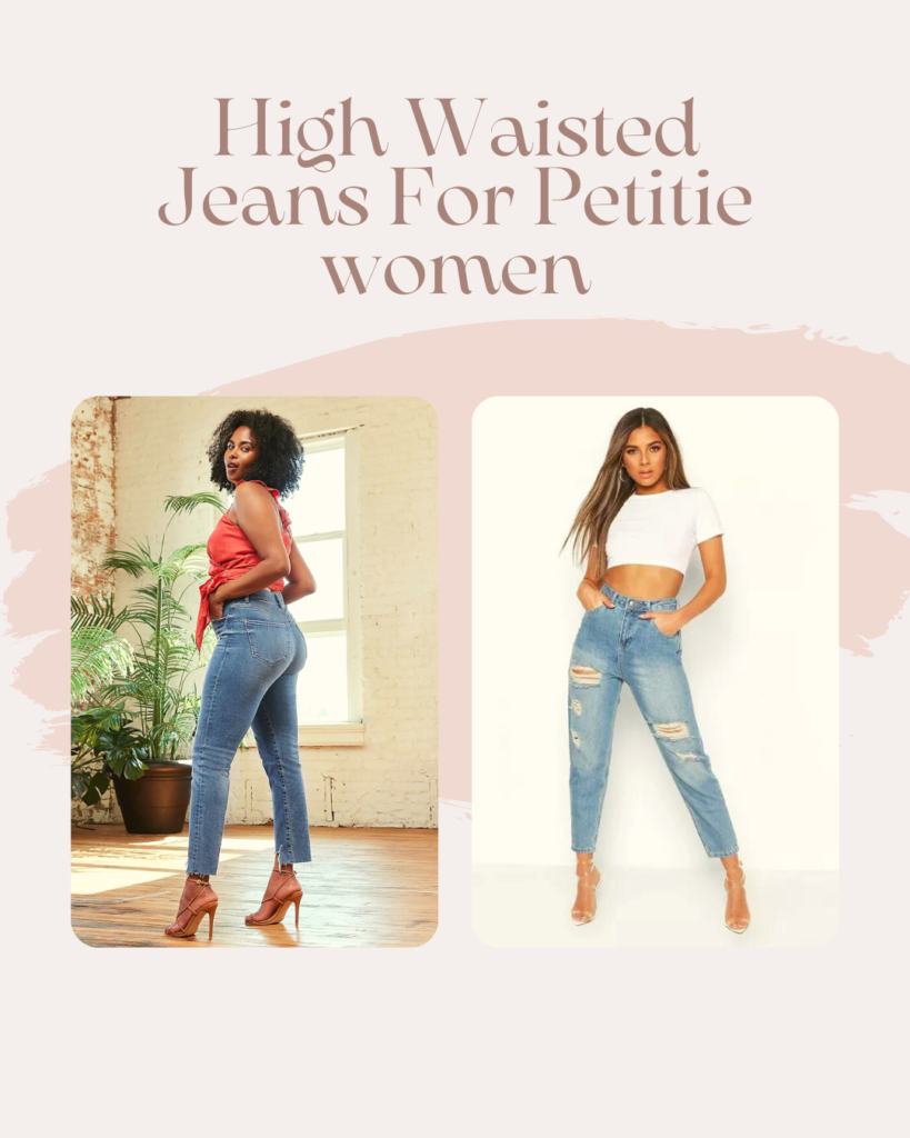 High waist jeans for petite Women