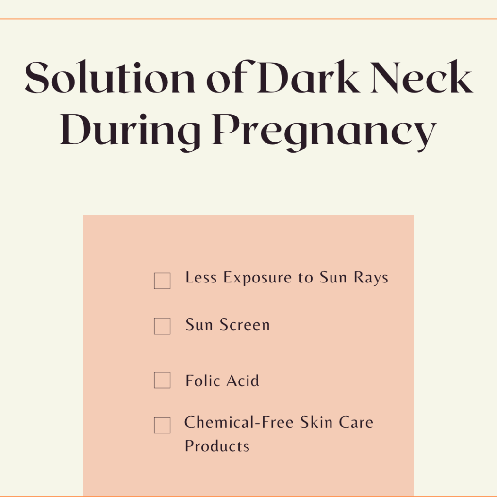 Solution of Dark Neck During Pregnancy