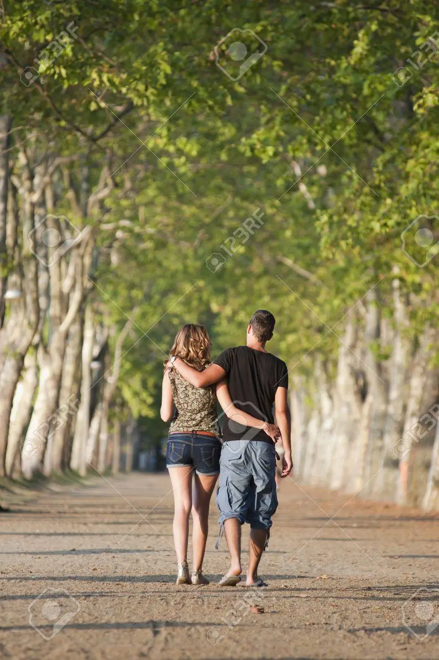 couple going on a walk